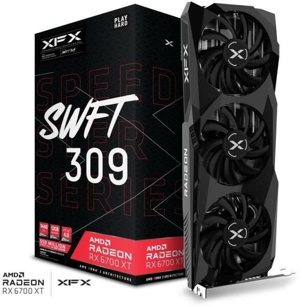 XFX Radeon Speedster SWFT 309 RX 6700 XT 12GB GDDR6 1‎92bit (RX-67XTYJFDV)