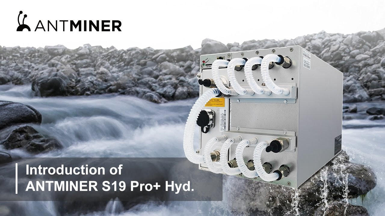Bitmain Antminer S19 Pro+ Hyd 170TH vízhűtéses Bitcoin ASIC bányászgép